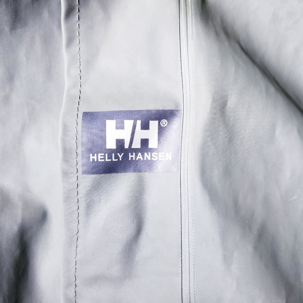 HELLY HANSEN DARK OLIVE GREEN RAINCOAT CHEST SIZE 50.5 INCHES - Picture 3 of 16